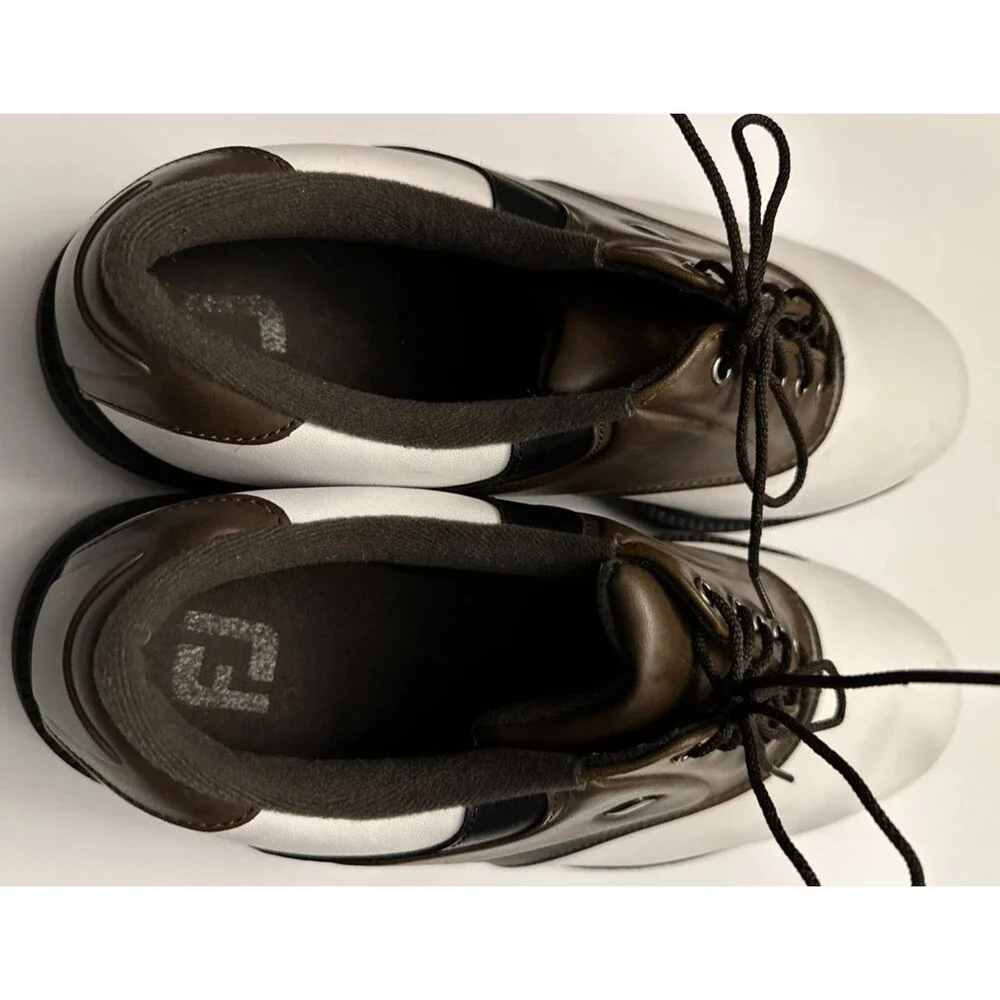 FootJoy FJ Originals Golf Shoes 45330 White Brown Black Men’s Size 13W